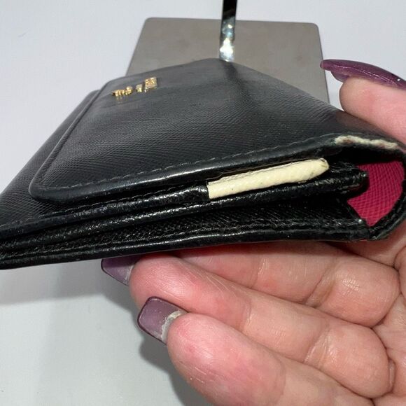 Prada Saffiano Pink and Cream Interior Long Wallet RARE - Picture 2 of 16
